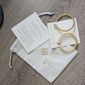 Kendra Scott Fallyn Hoop Gold Earrings